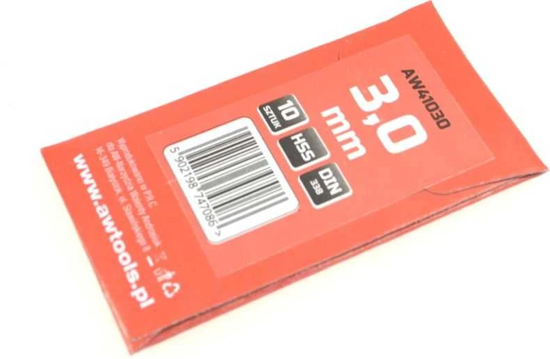 Grąžtas AW-Tools AWTOOLS grąžtai METAL balta 3,2mm/10vnt.