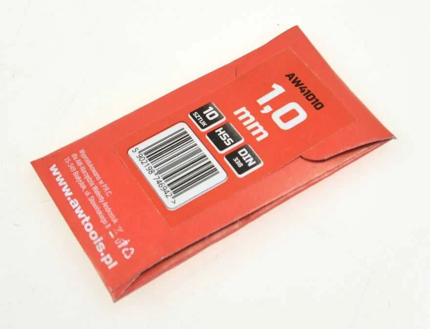 Grąžtas AW-Tools AWTOOLS grąžtai METAL balta 1,0mm/10vnt.
