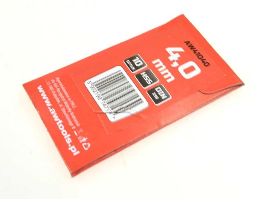 Grąžtas AW-Tools AWTOOLS grąžtai METAL balta 4,0mm/10vnt.