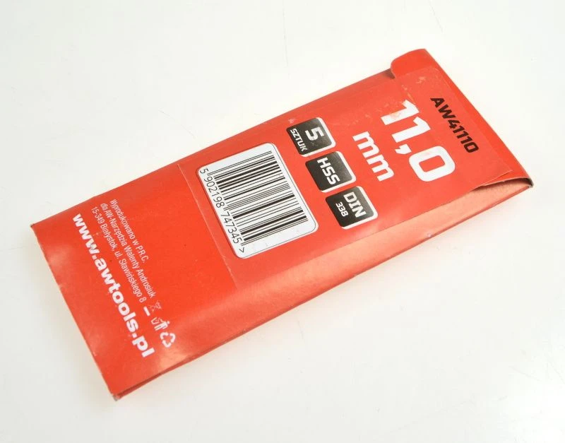 Grąžtas AW-Tools AWTOOLS grąžtai METAL balta 11,0mm/5szt.