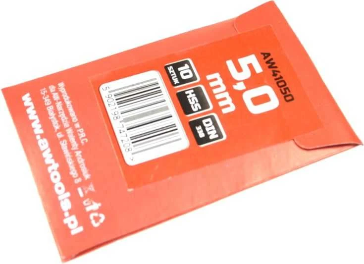 Grąžtas AW-Tools AWTOOLS grąžtai METAL balta 5,0mm/10vnt.