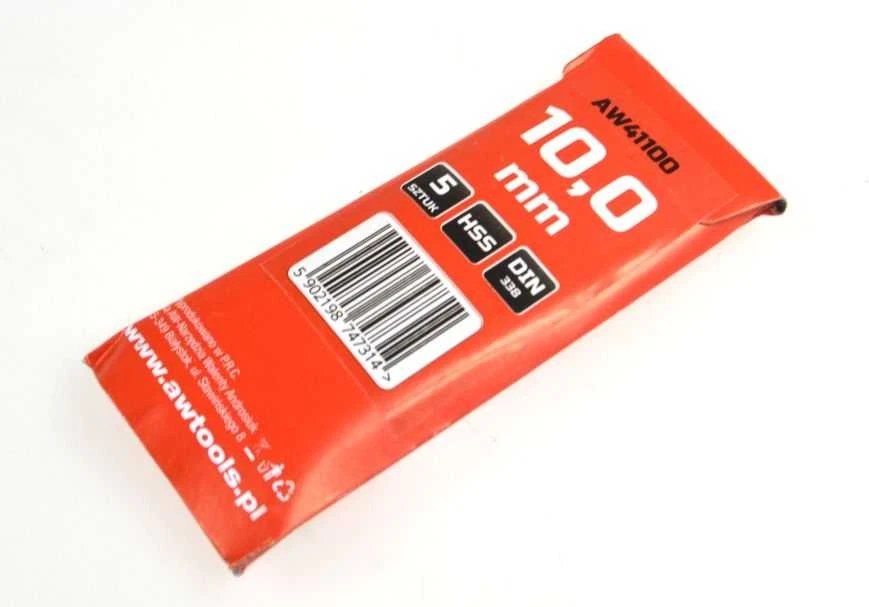 Grąžtas AW-Tools AWTOOLS grąžtai METAL balta 10,0mm/5szt.