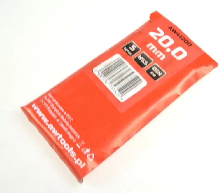 Grąžtas AW-Tools AWTOOLS Baltas METALAS GRĄŽAS 20,0mm / 5vnt.
