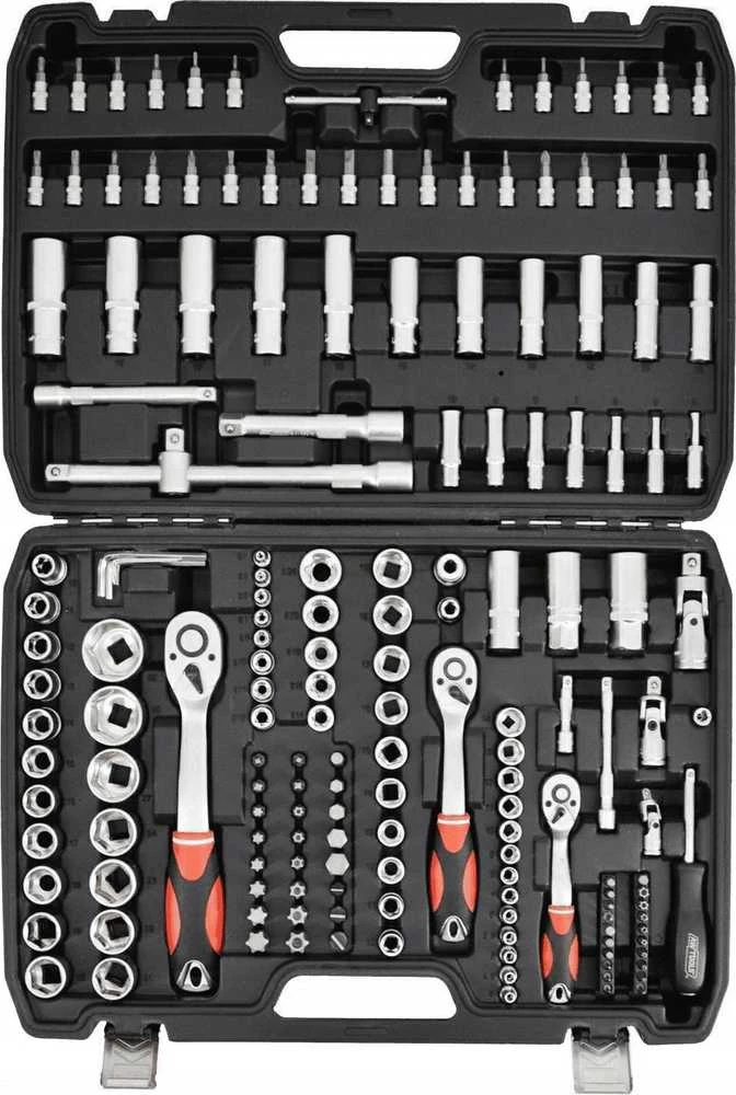 AW-Tools Raktų komplektas AWTools AW39173BL; 1/2''; 1/4''; 3/8''; 173 vnt.