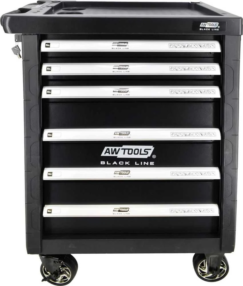 AW-Tools AWTOOLS Vežimėlis WARSZTATOWY + NARZĘDZIA 177 vnt.