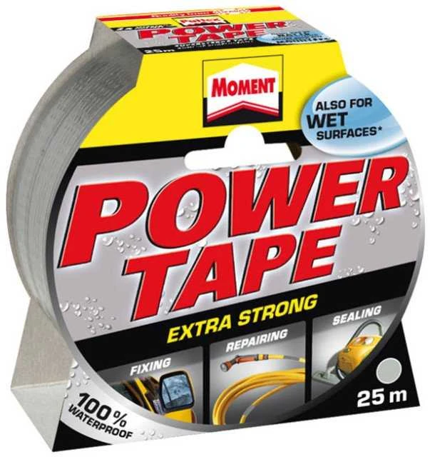 Lipnioji juostelė MOMENT POWER TAPE, 25 m × 50 mm, sidabrinė