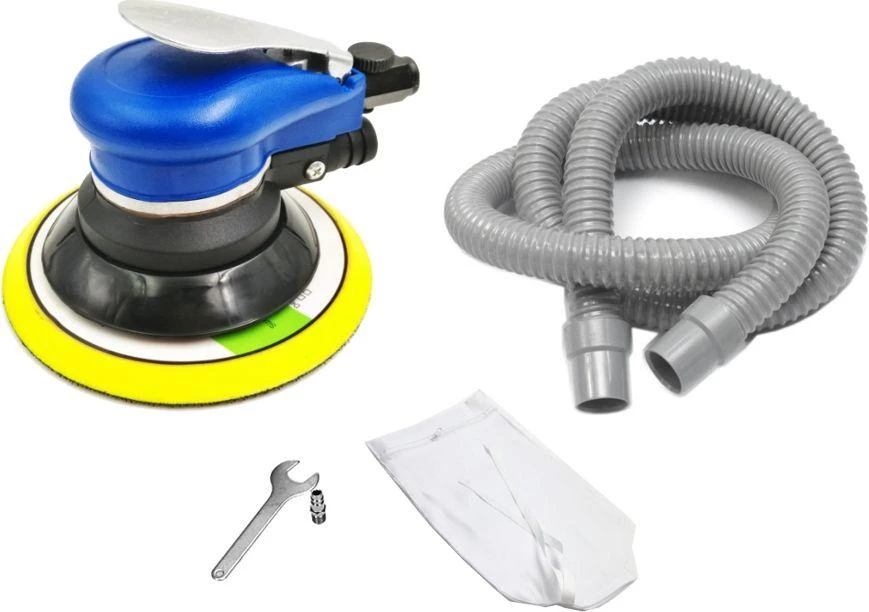 AW-Tools AWTOOLS pneumatinis ekscentrinis šlifuoklis 150mm + žarna
