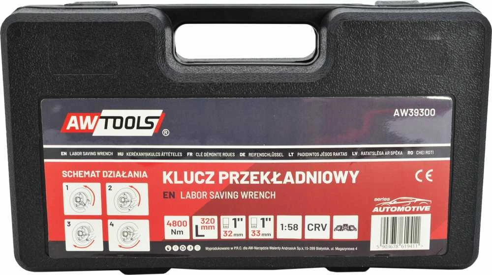 AW-Tools Įrankių rinkinys AWTools AW39300; 1''; 32-33 mm; 4800 Nm