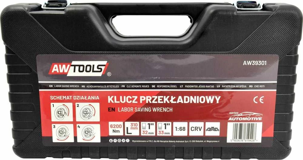 AW-Tools Įrankių rinkinys AWTools AW39301; 1''; 32-33 mm; 6200 Nm