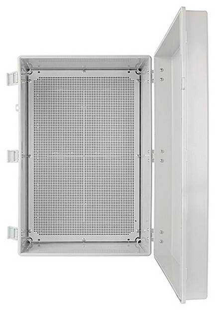 AWB604022 ABS korpusas 600x400x220, atsparus vandeniui su vyriais ir montavimo plokšte Pulsar