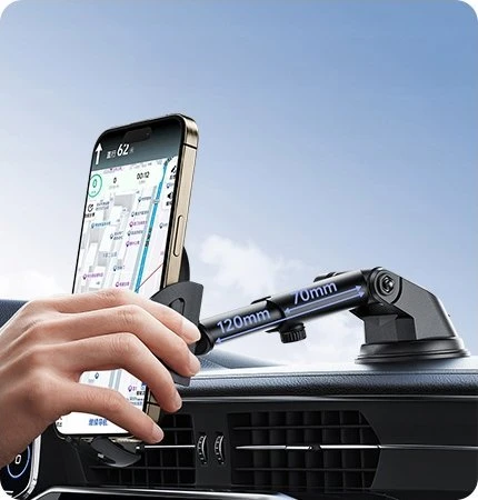 AWEI X72 car holder for dashboard juodas