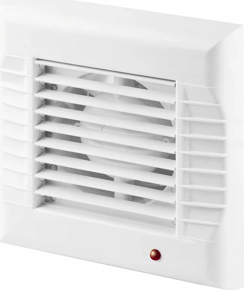 AWENTA A-Matic Awenta WM100T vonios ventiliatorius fi100mm 95m3/h 16W 230V su laikmačiu ir automatine užraktu, balta