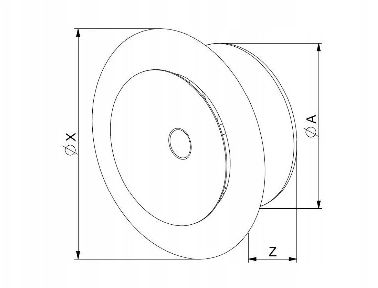 AWENTA Įpučiamasis anemostatas Awenta AMN125 fi125mm metalinis baltas