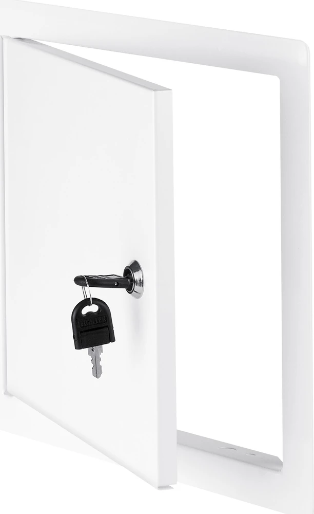 AWENTA DM93Z apžiūros durys 400x400mm su spyna, metalinės, baltos