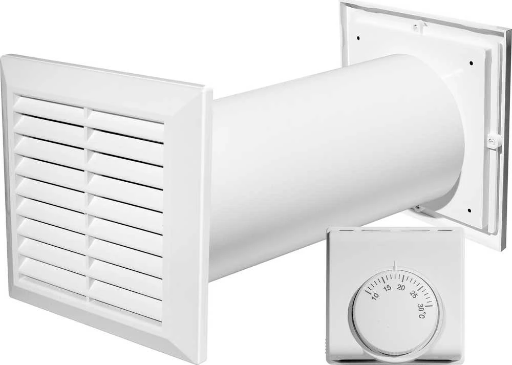 Ventiliatorius AWENTA Rinkinys vėdinimo sistema CM100 Cosy Move 4w1 su šachtos termostatu