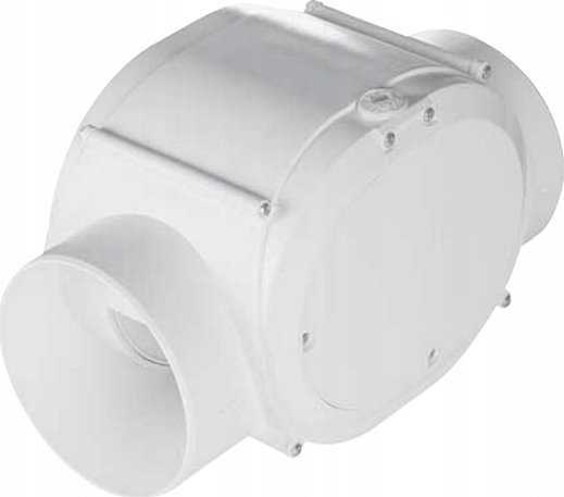 Ventiliatorius AWENTA Wentylator kanałowy turbinowy VTR100DT fi100mm 42/70m3/h 12/22,5W 230V su wyłącznikiem czasowym balta