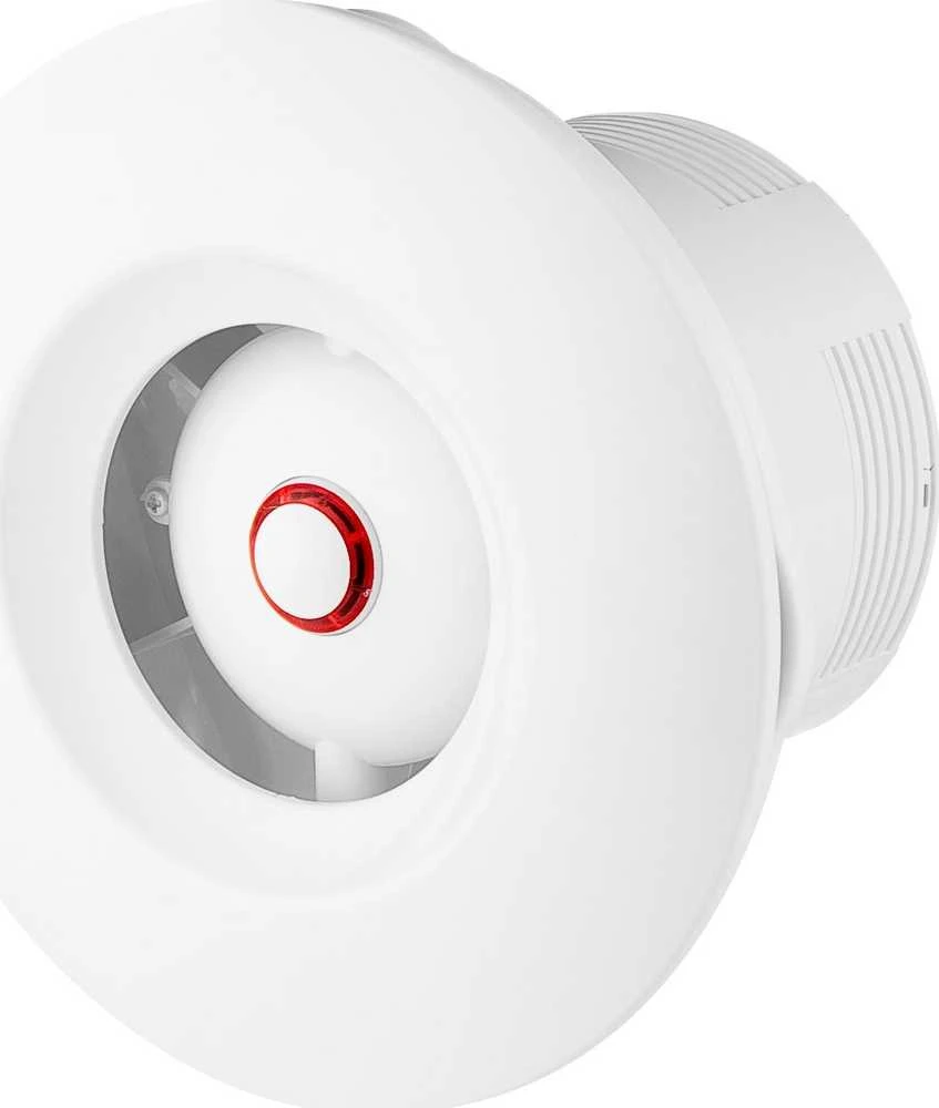 AWENTA Ventiliatorius WXO125H Orbit fi125mm 160m³/h 16W 230V su drėgmės jutikliu ir laikmačio išjungikliu balta