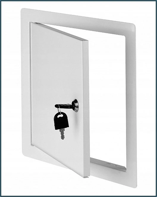 AWENTA Revizijos durelės Awenta DM95Z 25x35 metalinės su užraktu baltos