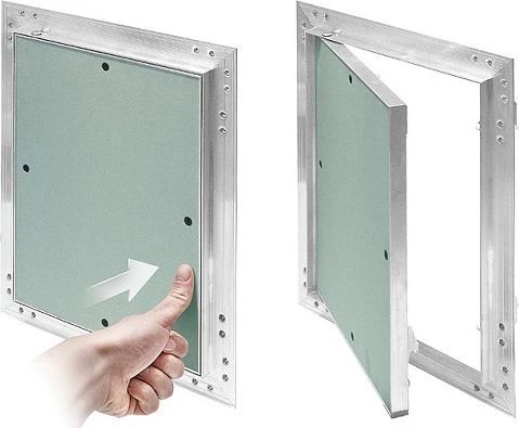 AWENTA revizijos durelės kaukė 250x250 kartonas-gipsas