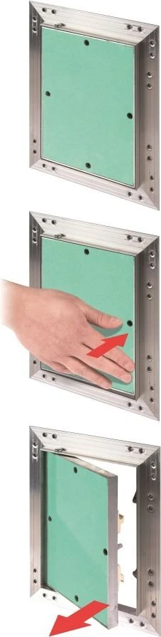 AWENTA Revizinis dangtelis aliuminis 150 x 200 x 12,5mm (KRAL1)