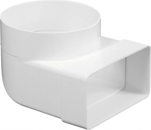 AWENTA Alkūnė jungiamoji KP75-23 75x150mm fi125mm 90 laipsnių balta