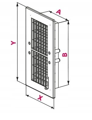 AWENTA Vėdinimo grotelės Awenta T20 9x25 TŻ balta