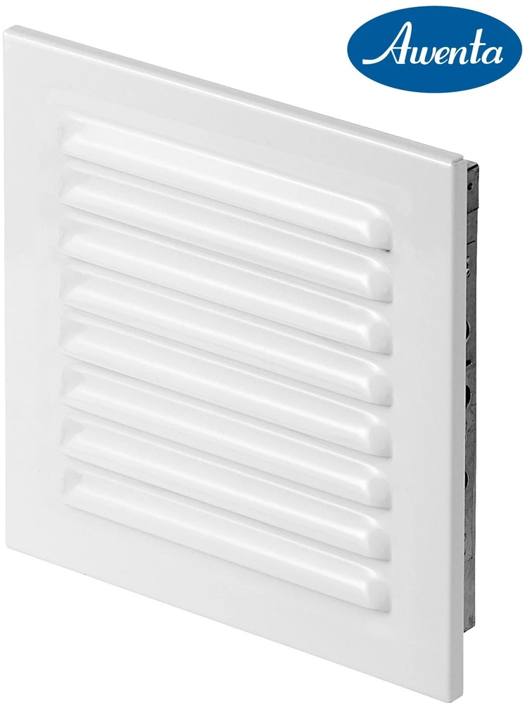 AWENTA Vėdinimo grotelės metalinės 140x140 baltos Awenta MT1B