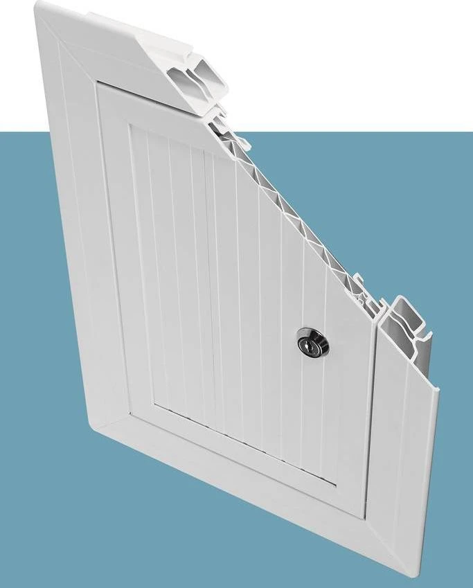 AWENTA Kamerinė kaukė iš PVC balta 400 x 400mm (MKOM36)