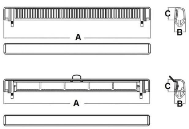 AWENTA Langų vėdinimo įrenginys Slimline 2000 baltas Awenta SL2000