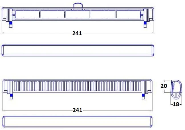 AWENTA Langų vėdinimo įrenginys Slimline 2000 baltas Awenta SL2000
