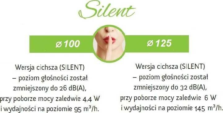 Ventiliatorius AWENTA Ventiliatoriaus korpusas Silent Awenta KWS100M 100M fi100mm 75m3/h 4.4W 230V su mikrobangų judesio jutikliu su laikmačiu baltos spalvos