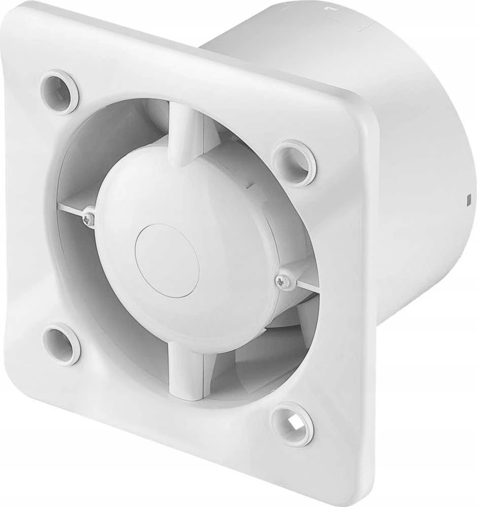 Ventiliatorius AWENTA Ventiliatoriaus korpusas Silent Awenta KWS100M 100M fi100mm 75m3/h 4.4W 230V su mikrobangų judesio jutikliu su laikmačiu baltos spalvos