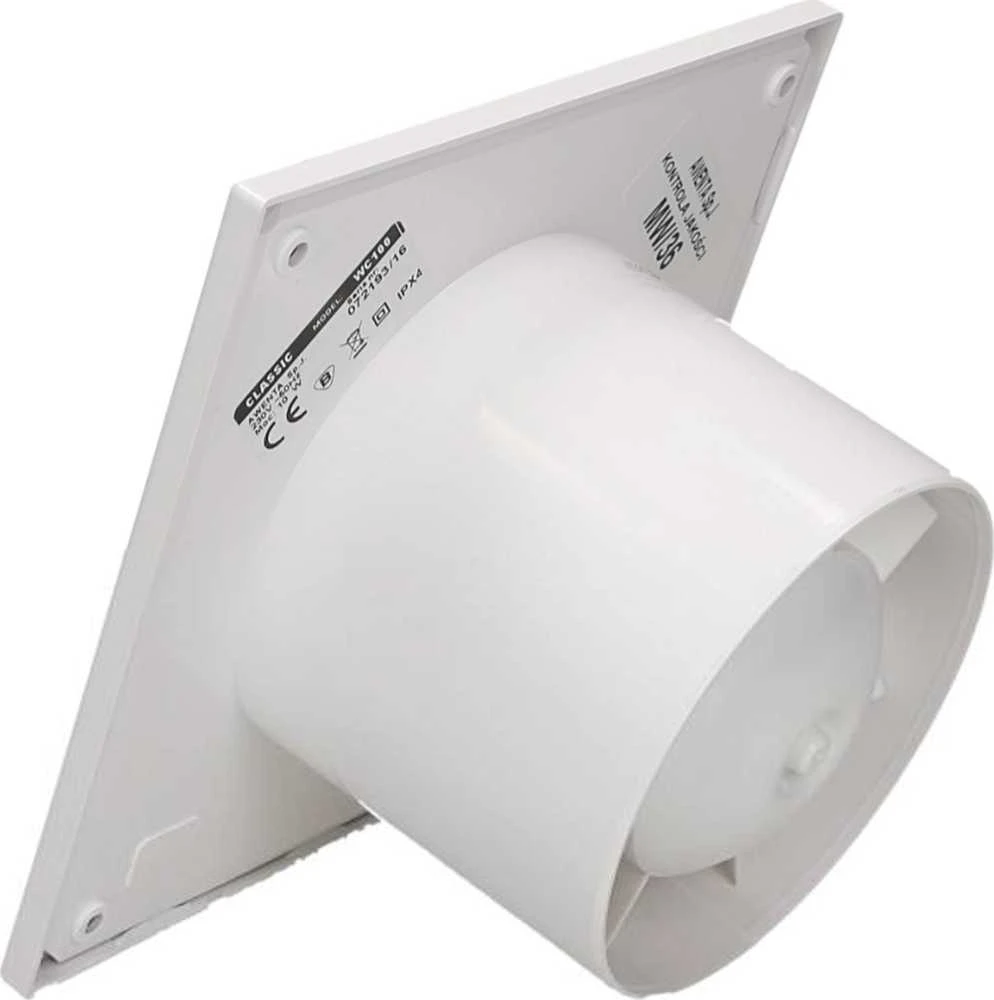 AWENTA Ventiliatorius Klasikinis vonios ventiliatorius fi120 105m3/h 16W 230V baltas Awenta WC120