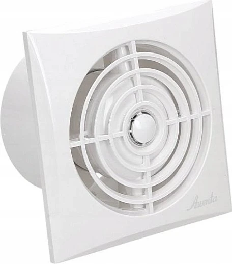 AWENTA vonios ventiliatorius WZ125W Silence Ø125mm 135m3/h 9W 230V su virvelės jungikliu, baltas