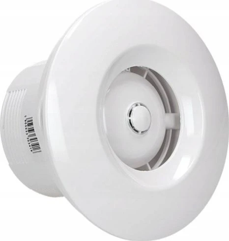 AWENTA Ventiliatorius WXO125H Orbit fi125mm 160m³/h 16W 230V su drėgmės jutikliu ir laikmačio išjungikliu balta