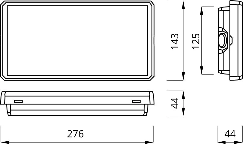 AWEX EXIT IP65 1W dvigubos paskirties baltos spalvos OTE / 1W / CSA / X / WH - OTE / 1W / CSA / X / WH