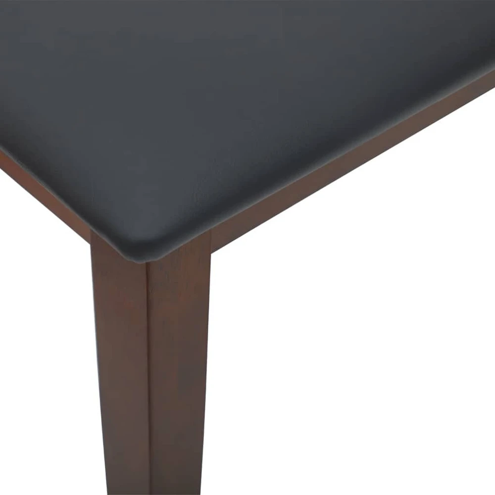 Suoliukas 110 cm Ruda medžio masyvo guma