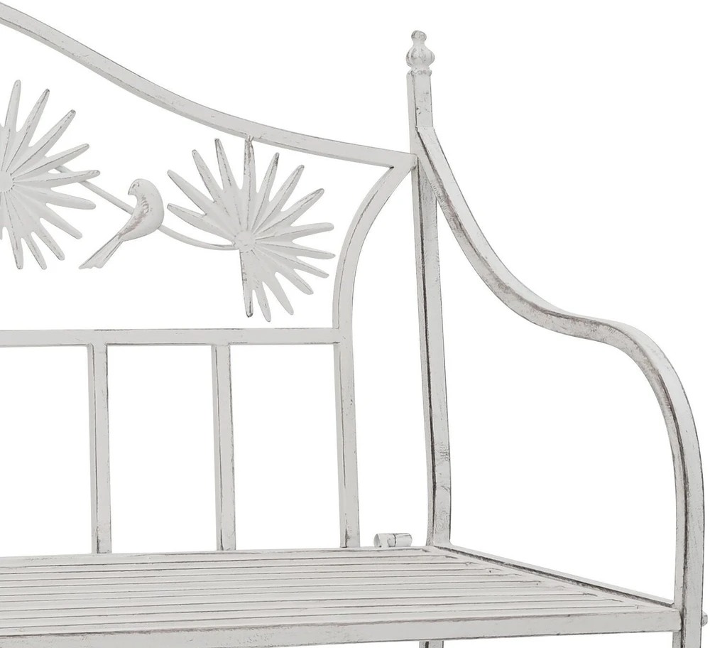 Sodo suolas Antikinė balta 104 x 52,5 x 89 cm Plienas