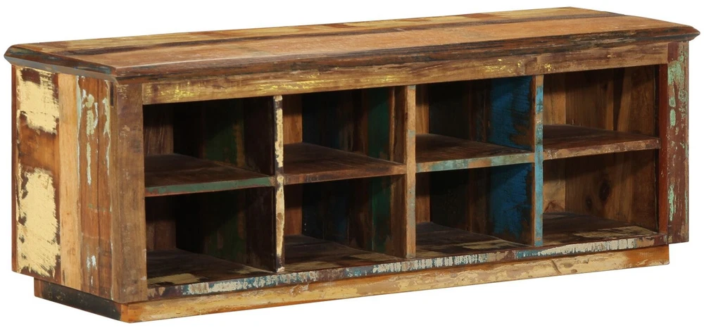 Batu skrynia 110 x 35 x 40 cm Kietas atkurtas medis Ruda