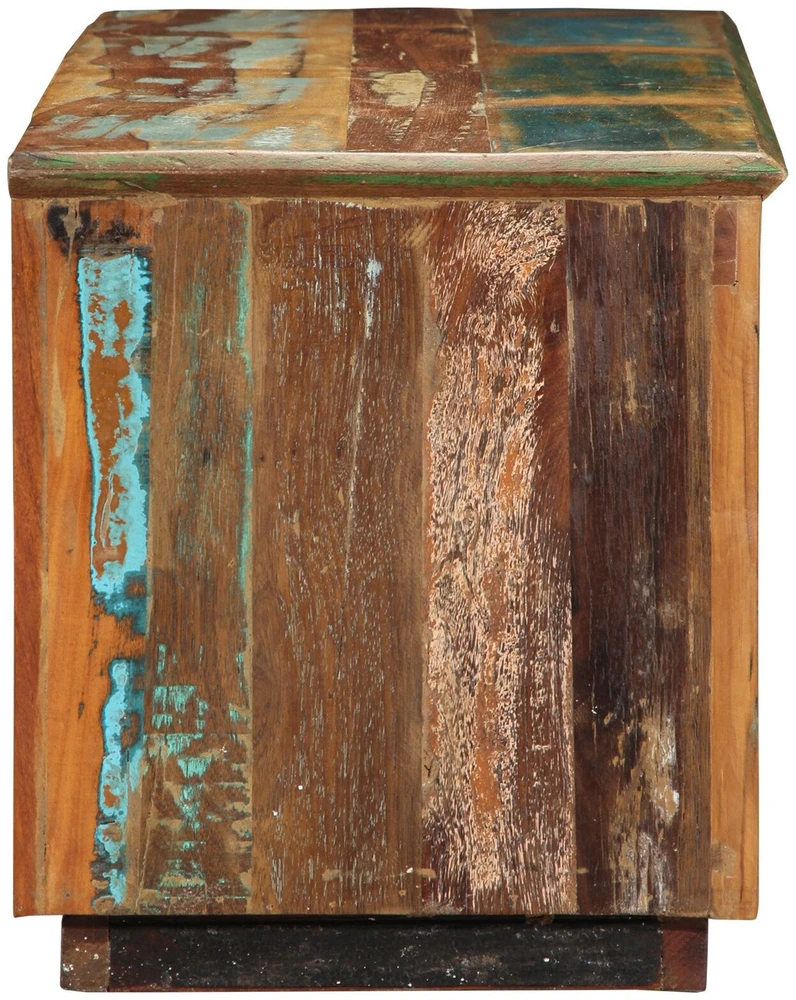 Batu skrynia 110 x 35 x 40 cm Kietas atkurtas medis Ruda