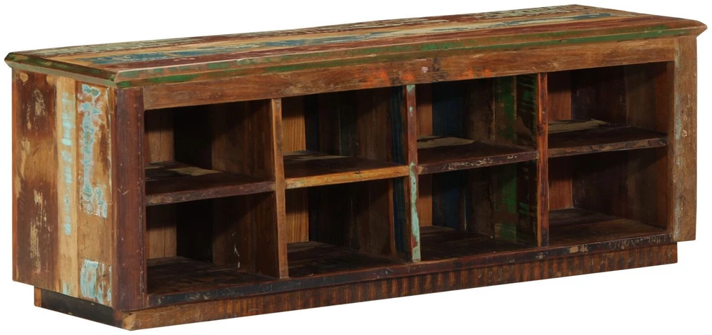 Batu skrynia 110 x 35 x 40 cm Kietas atkurtas medis Ruda