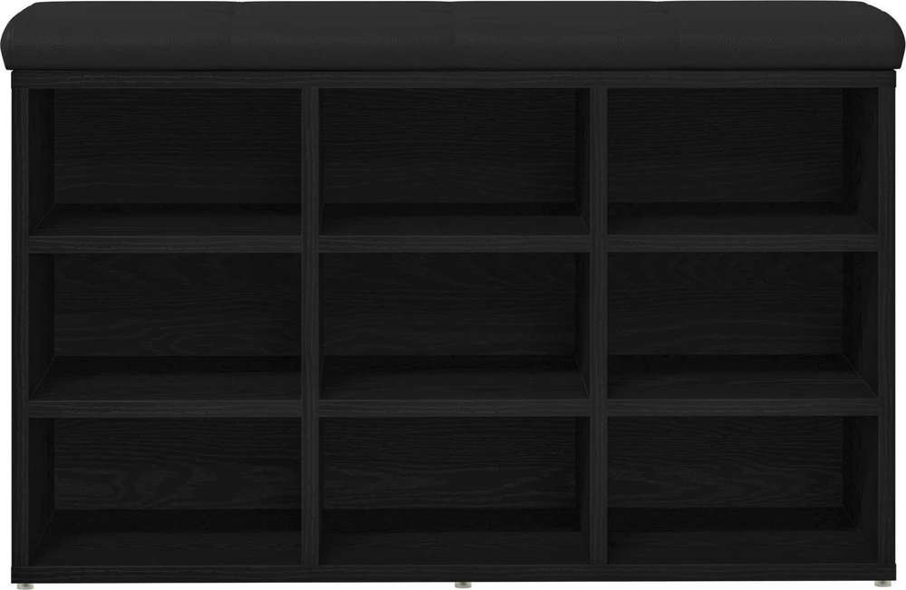 Batų suolelis Juoda 82 x 32 x 50 cm Apdirbta mediena