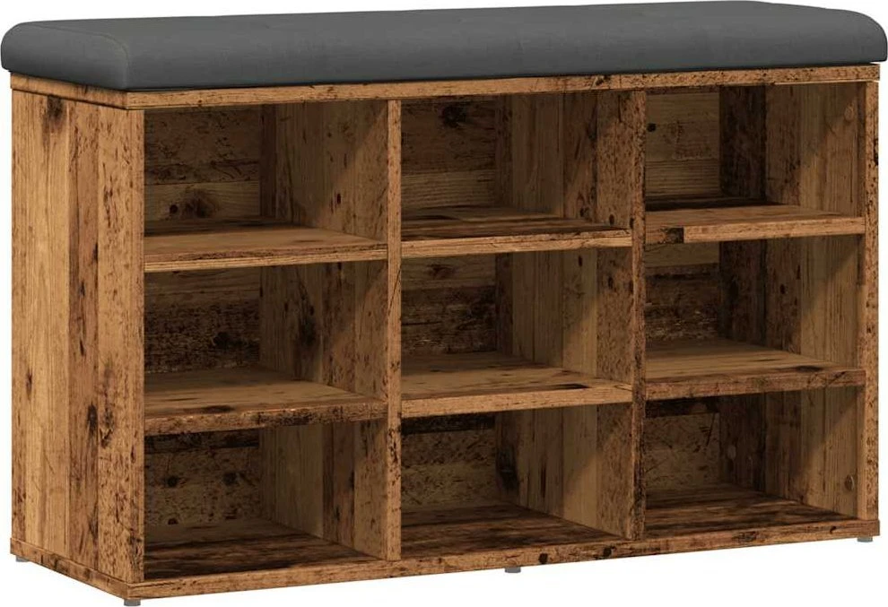 batų suoliukas Old Wood 82x32x50 cm Inžinierinė mediena