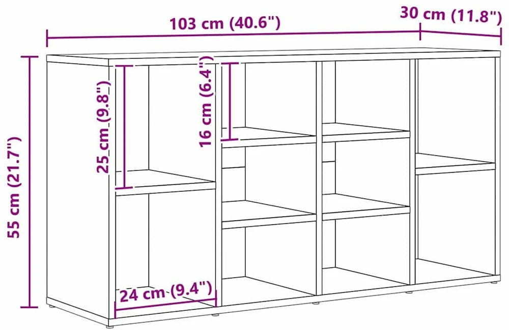 Batų suolelis 103 x 30 x 54,5 cm Apdirbta mediena