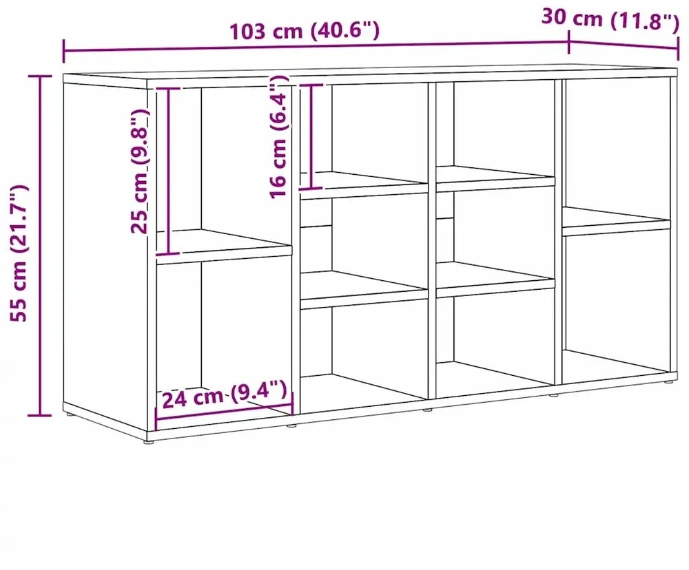 Batų suolelis 103 x 30 x 54,5 cm Apdirbta mediena