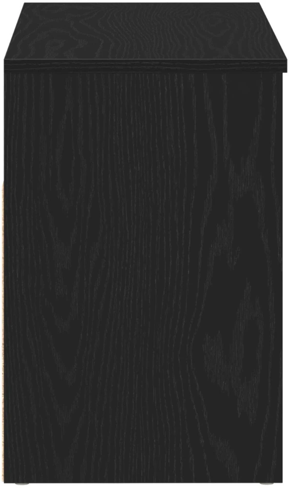 Batų suolelis 80 x 30 x 45 cm Apdirbta mediena Juodas ąžuolas