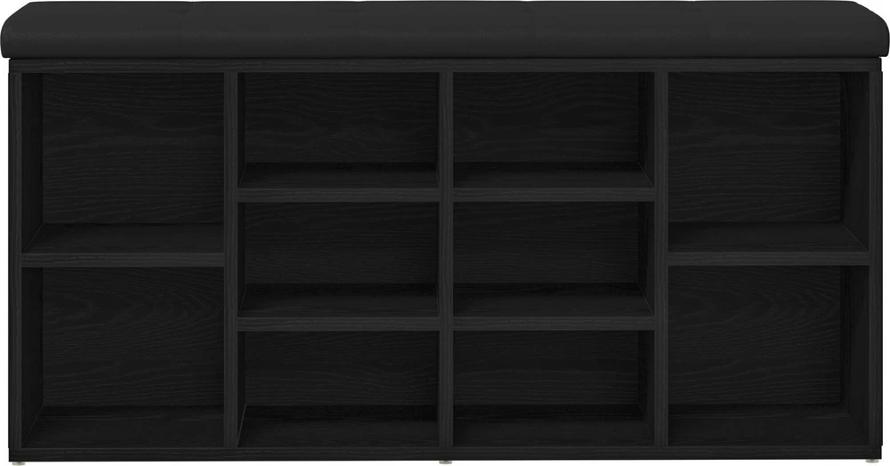 Batų suolelis Juodas ąžuolas 102 x 32 x 50 cm Apdirbta mediena