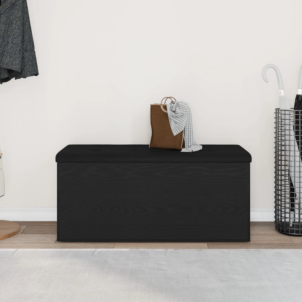 Laikymo suolas juoda ąžuolo 102 x 42 x 45 cm Apdirbta mediena