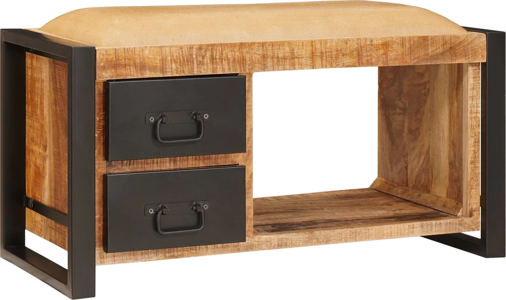 Laikymo suolas Ruda 80 x 35 x 40 cm Mango medienos masyvas