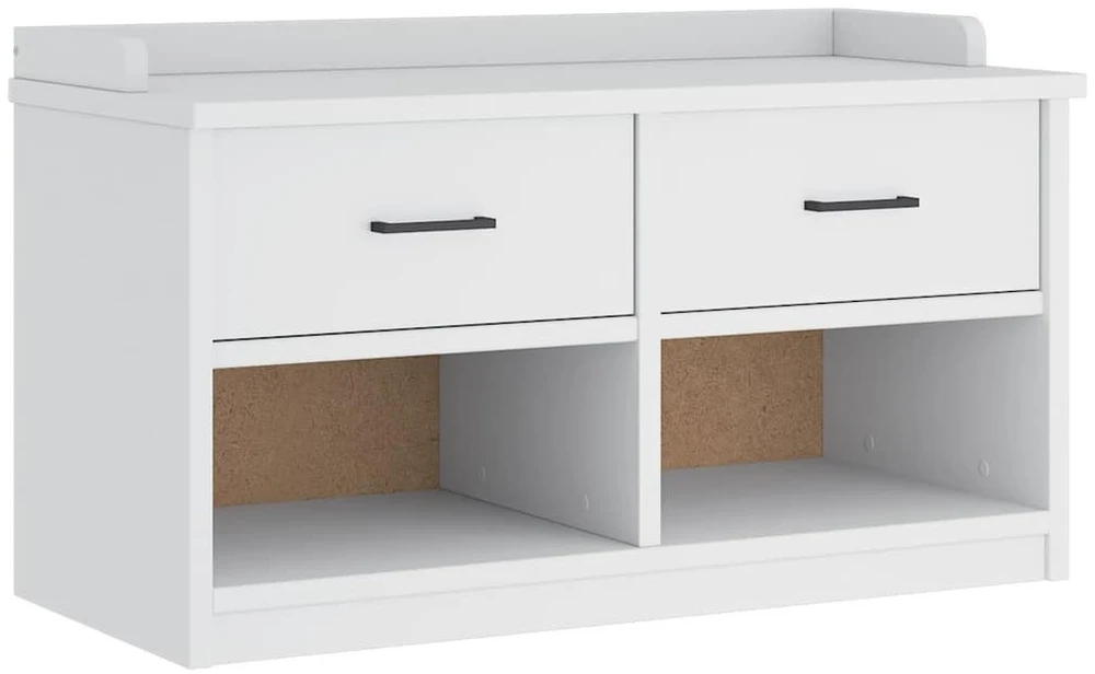 Prieškambario suoliukas SANDNES baltas 87x40x50 pušies masyvo